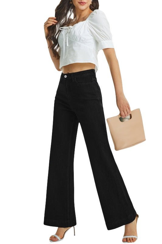 ONESO Flare Jeans for Women High Waist Wide Leg Womens Jeans Stretchy