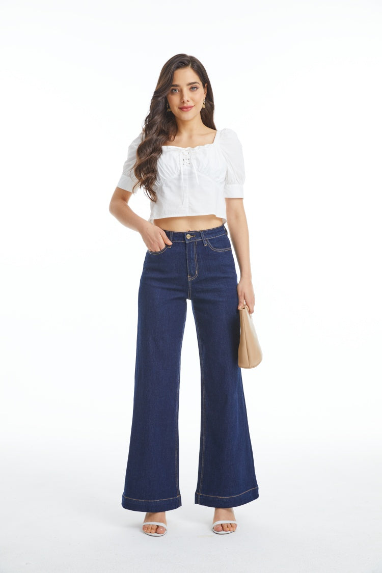 ONESO Flare Jeans for Women High Waist Wide Leg Womens Jeans Stretchy - Onesodenim