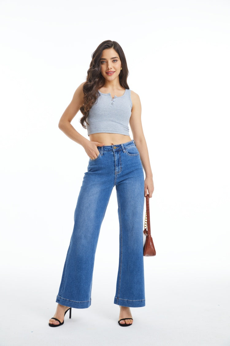 ONESO Flare Jeans for Women High Waist Wide Leg Womens Jeans Stretchy - Onesodenim