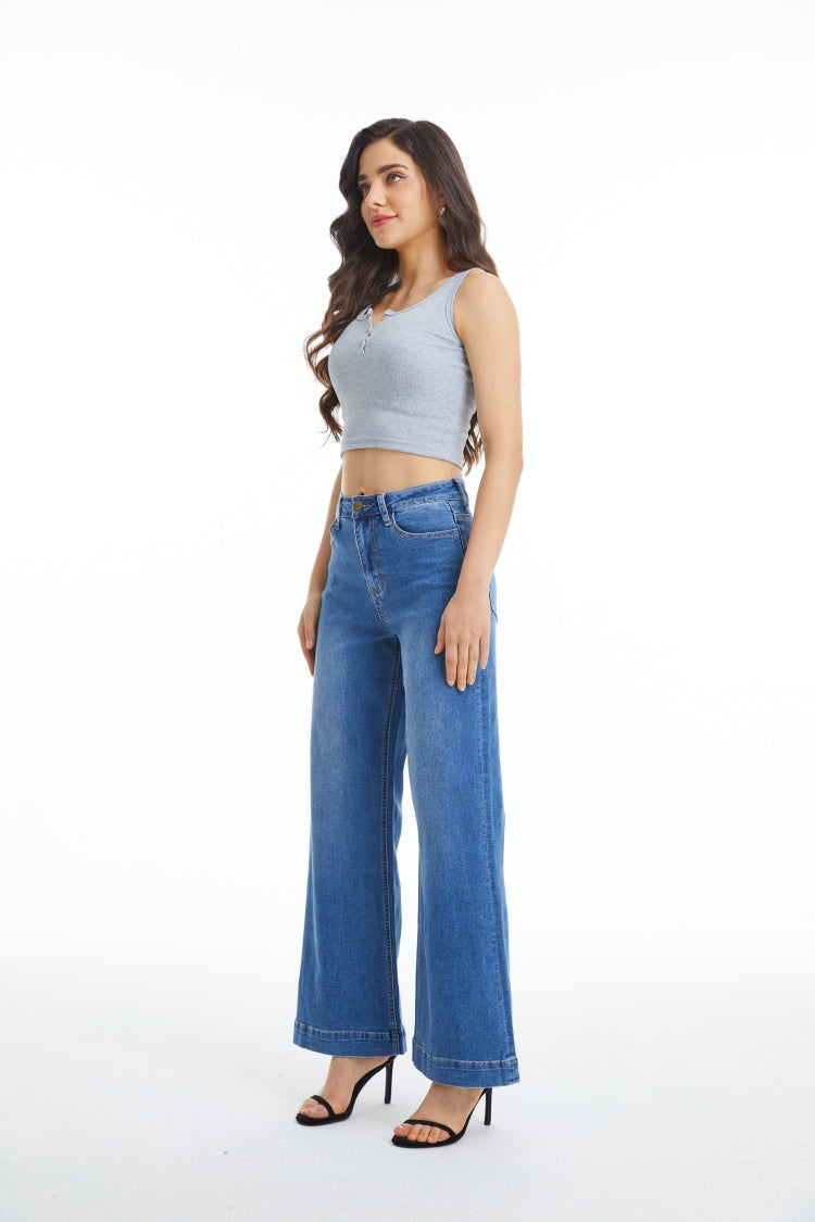 ONESO Flare Jeans for Women High Waist Wide Leg Womens Jeans Stretchy - Onesodenim