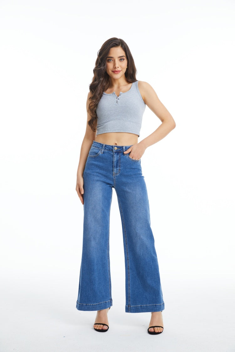 ONESO Flare Jeans for Women High Waist Wide Leg Womens Jeans Stretchy - Onesodenim
