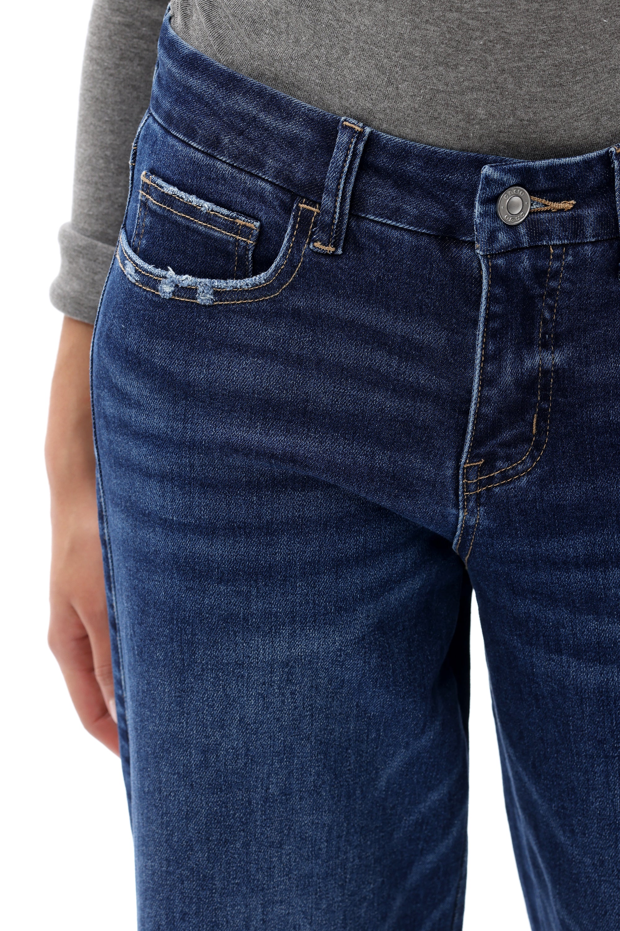 ONESO Coastal-Inspired Mid Rise Wide Leg Jeans