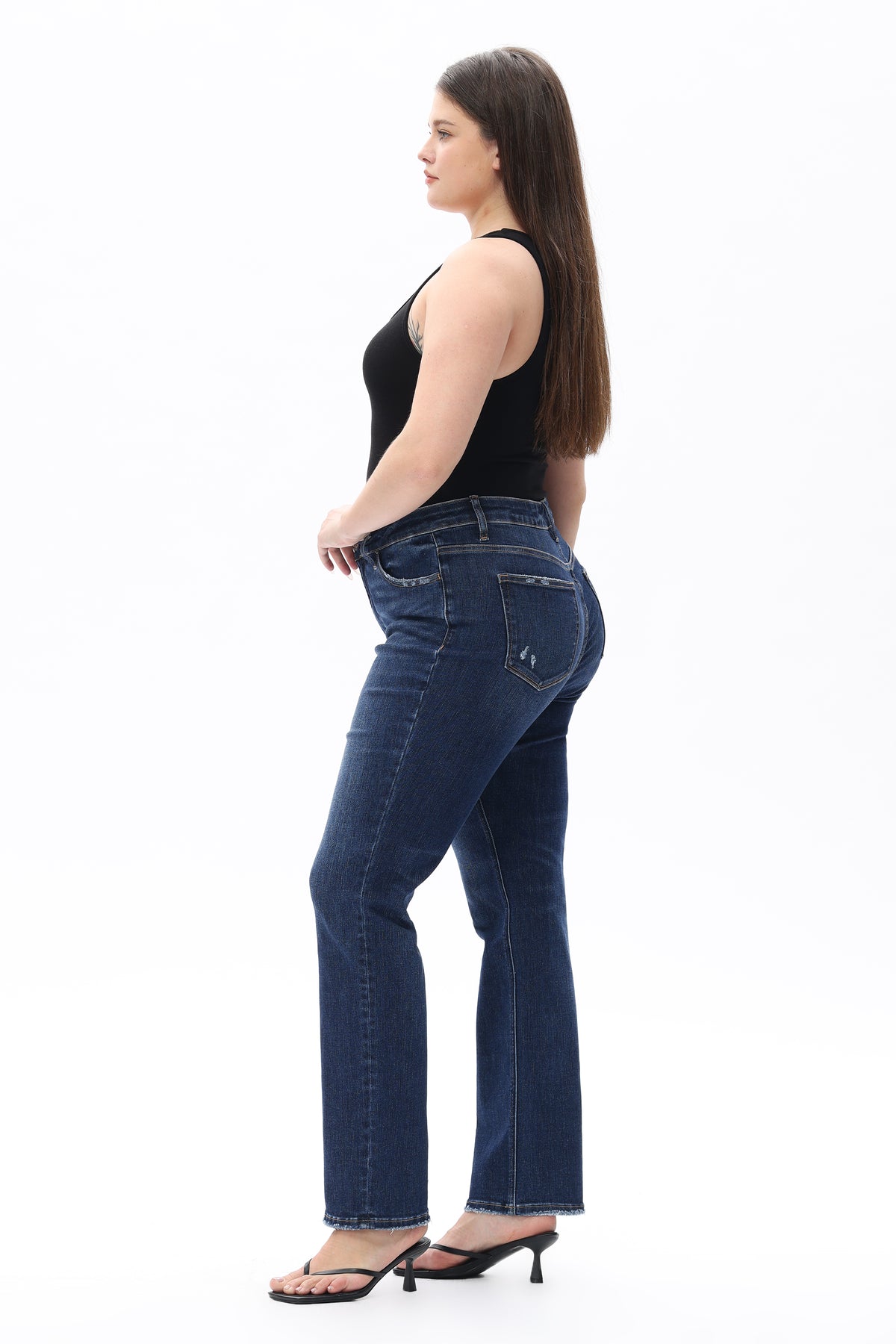 ONESO Classic Mid Rise Slim Straight Plus Jeans