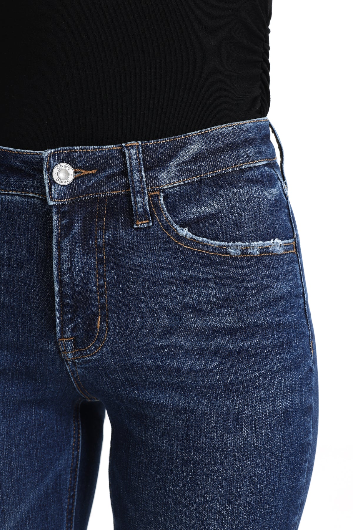 ONESO Classic Mid Rise Slim Straight Jeans