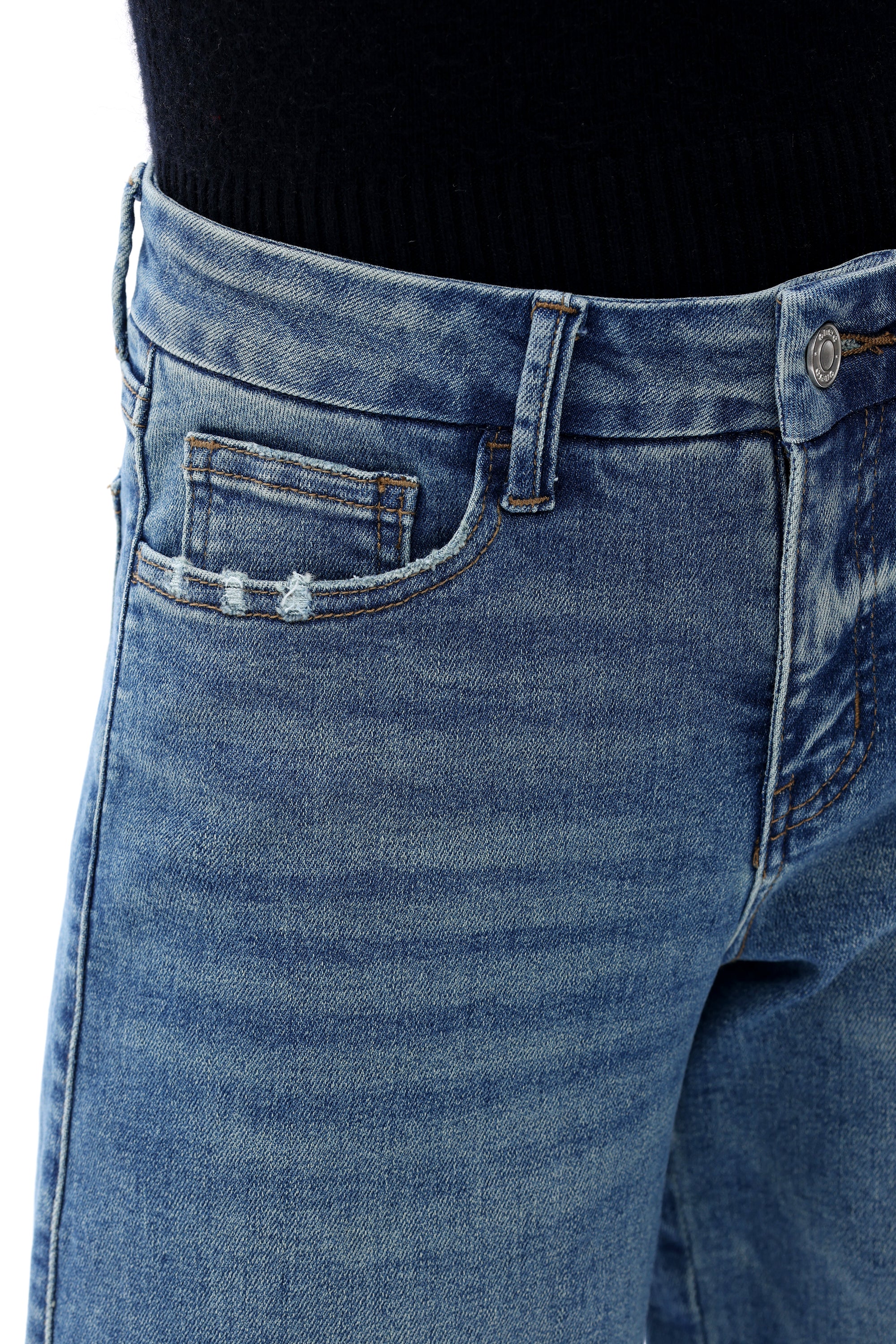 ONESO Retro Mid Rise Wide Leg Jeans