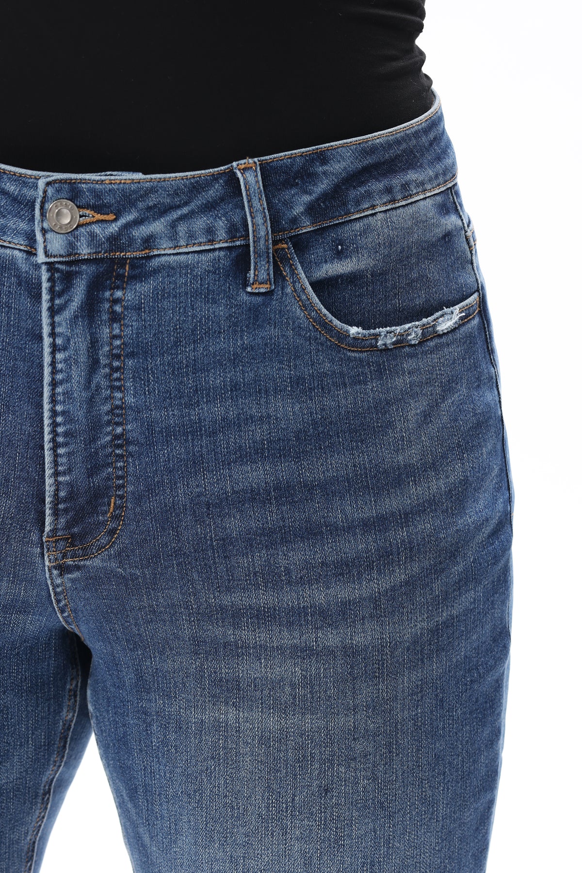 ONESO Vintage Mid Rise Slim Straight Plus Jeans
