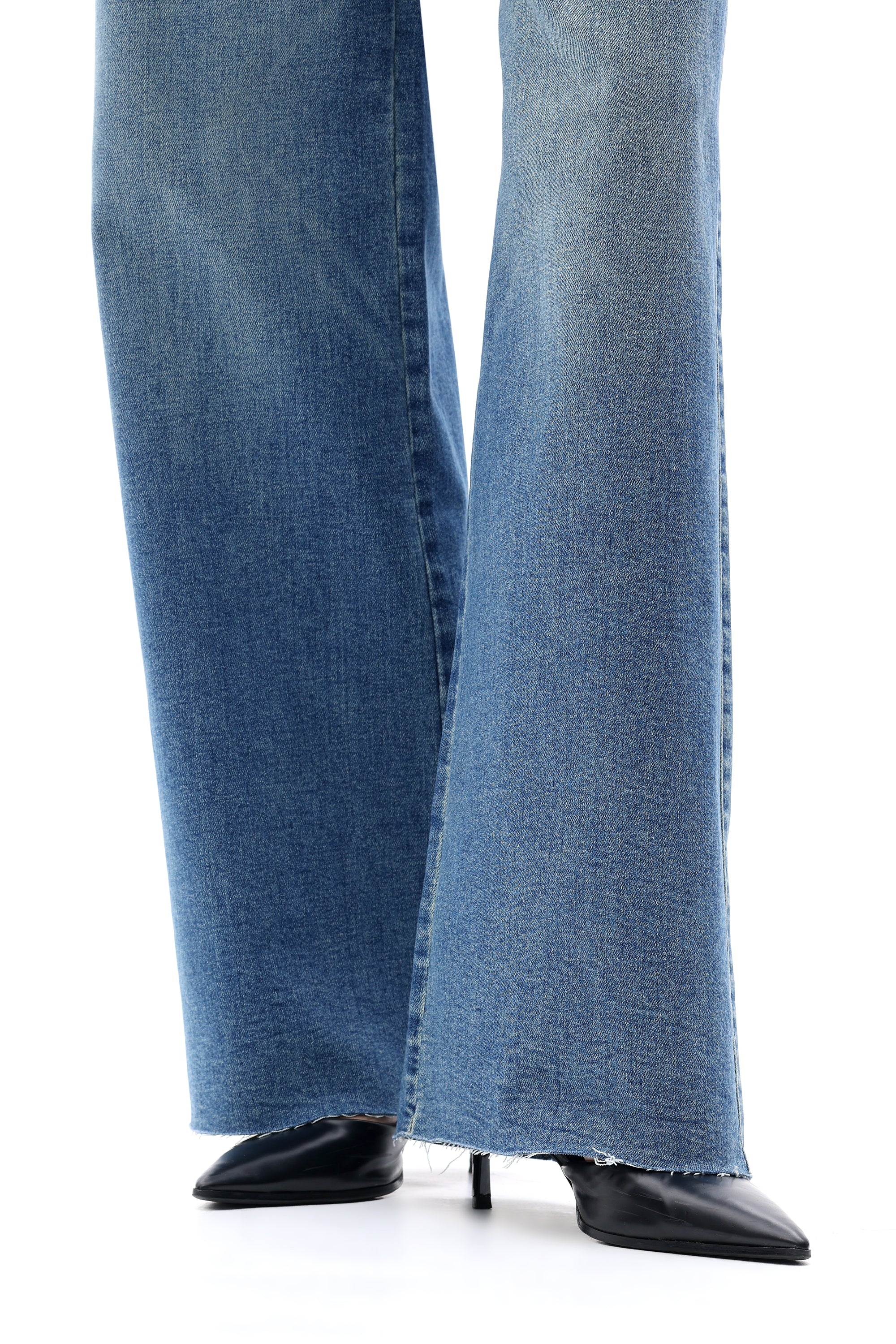 ONESO Retro Mid Rise Wide Leg Jeans