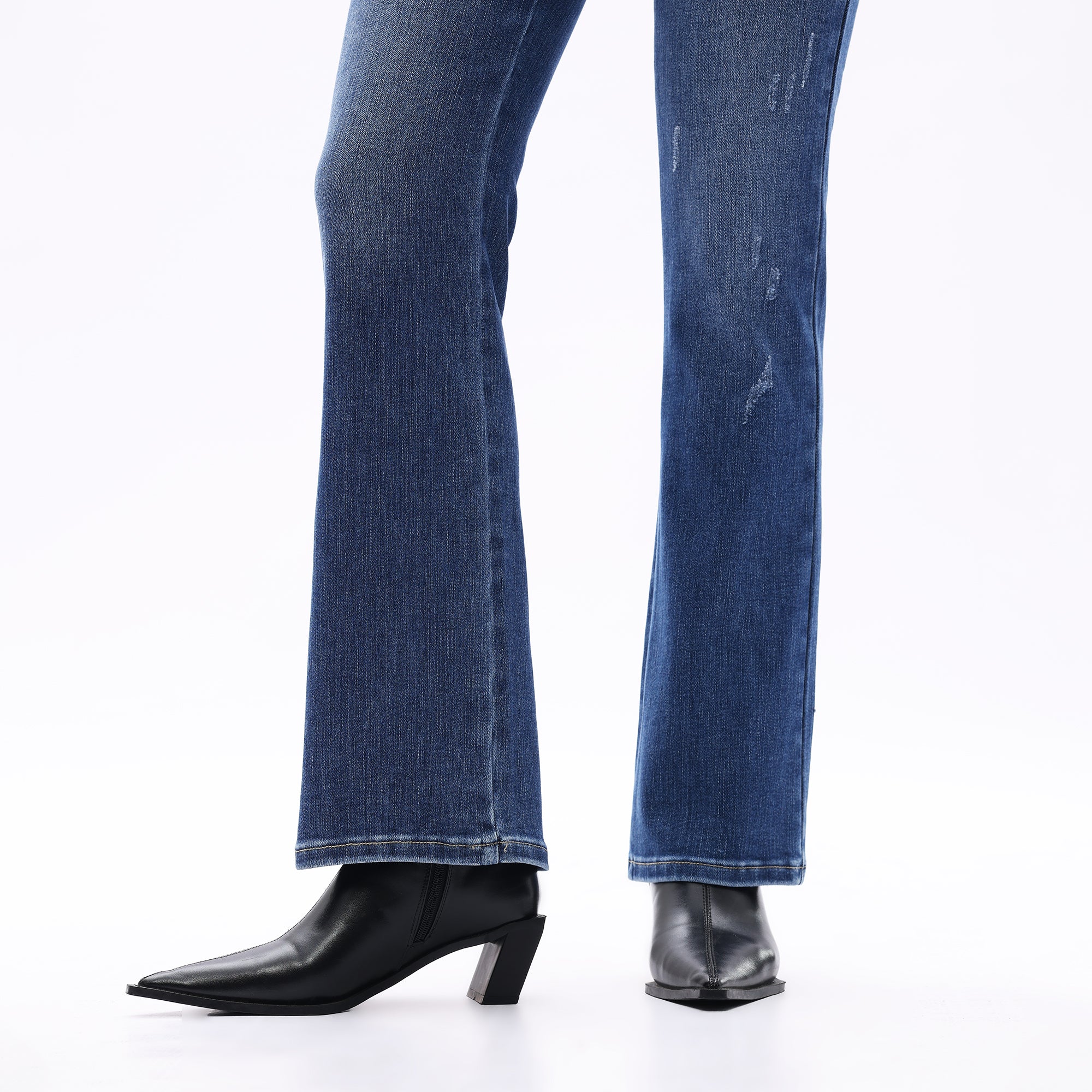 ONESO Classic Straight Leg High Rise Jeans Casual Distressed Denim Vintage Wash Women Jeans