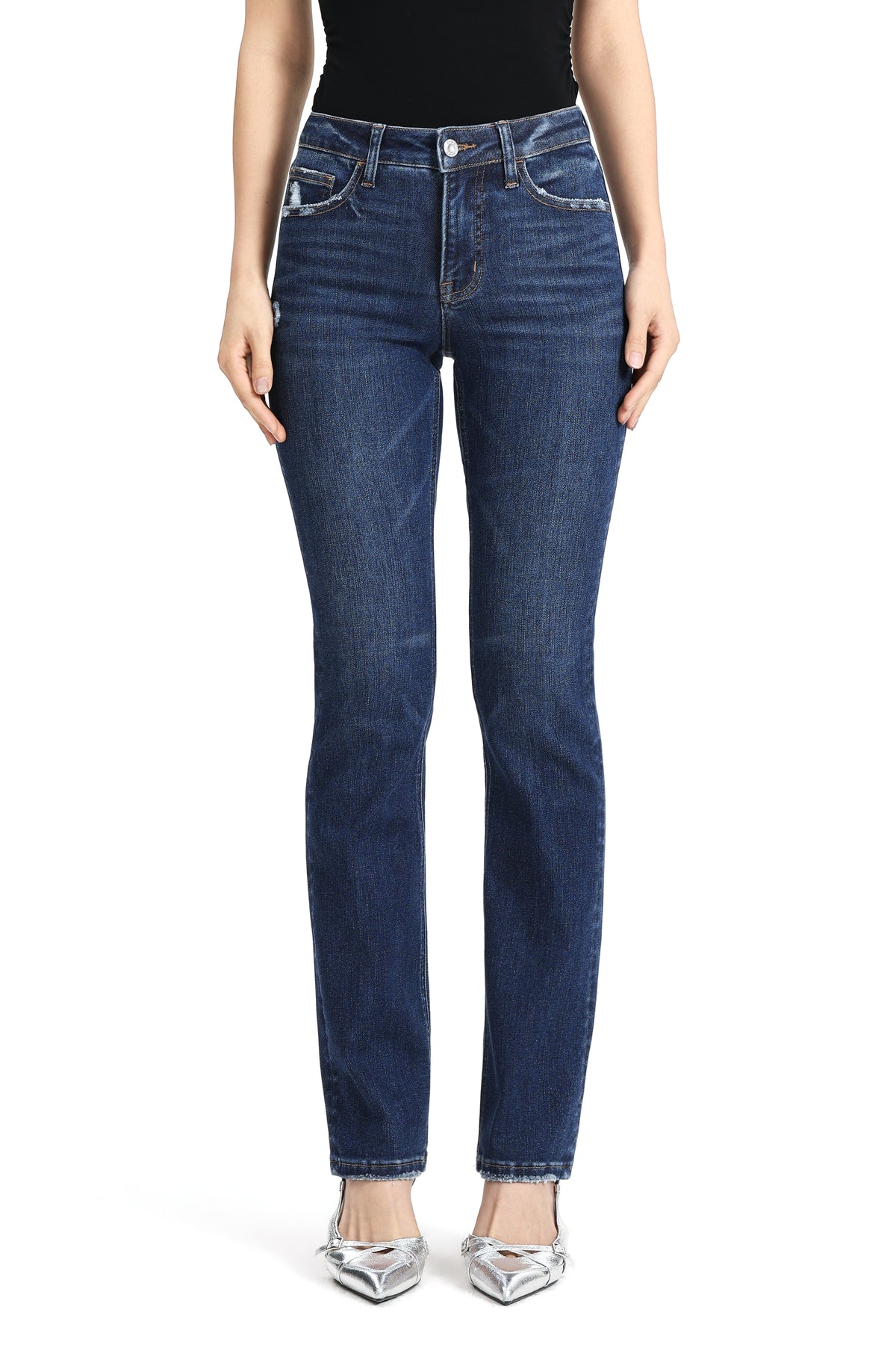ONESO Classic Mid Rise Slim Straight Jeans