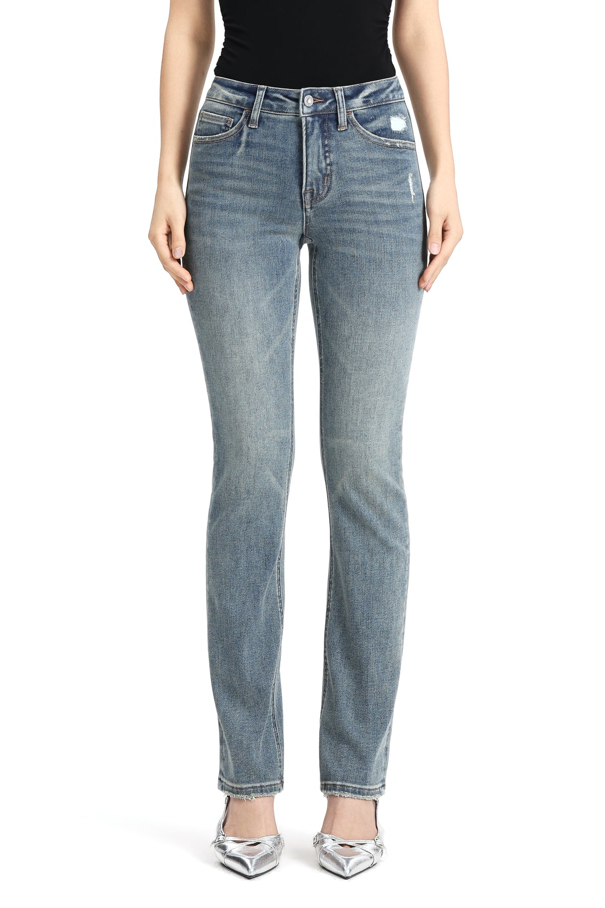 ONESO Retro Blue Straight Leg Jeans