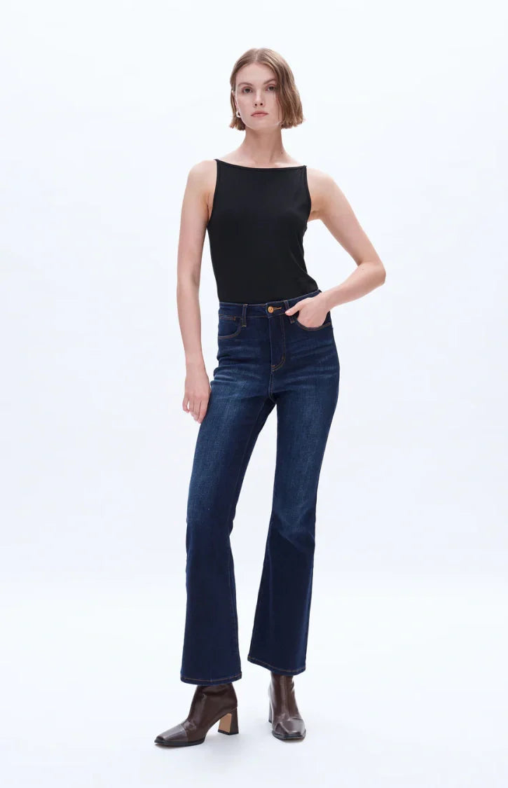 High Rise  Stretch Flare Plus Size Jeans