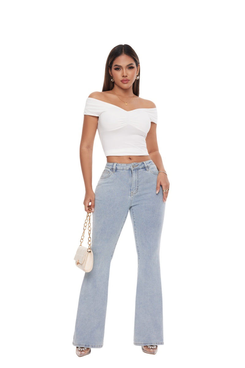 ONESO High Waisted Wide Leg Baggy Jeans