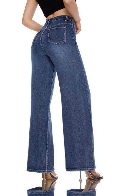 Women Straight Leg Baggy Jeans