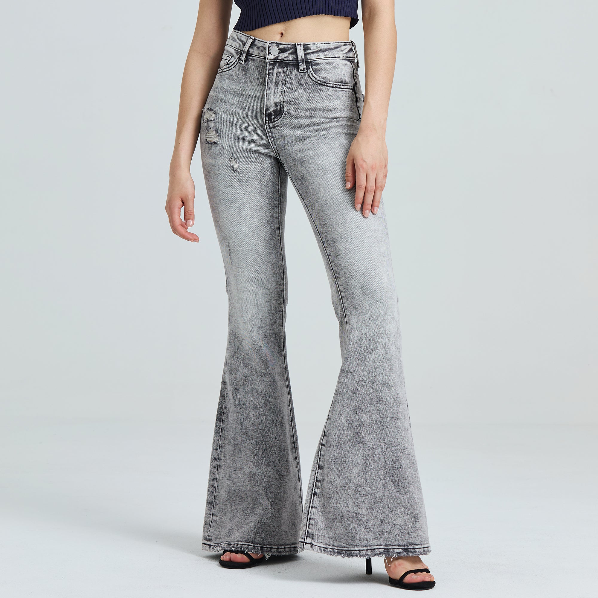 ONESO High Rise Flare Jeans