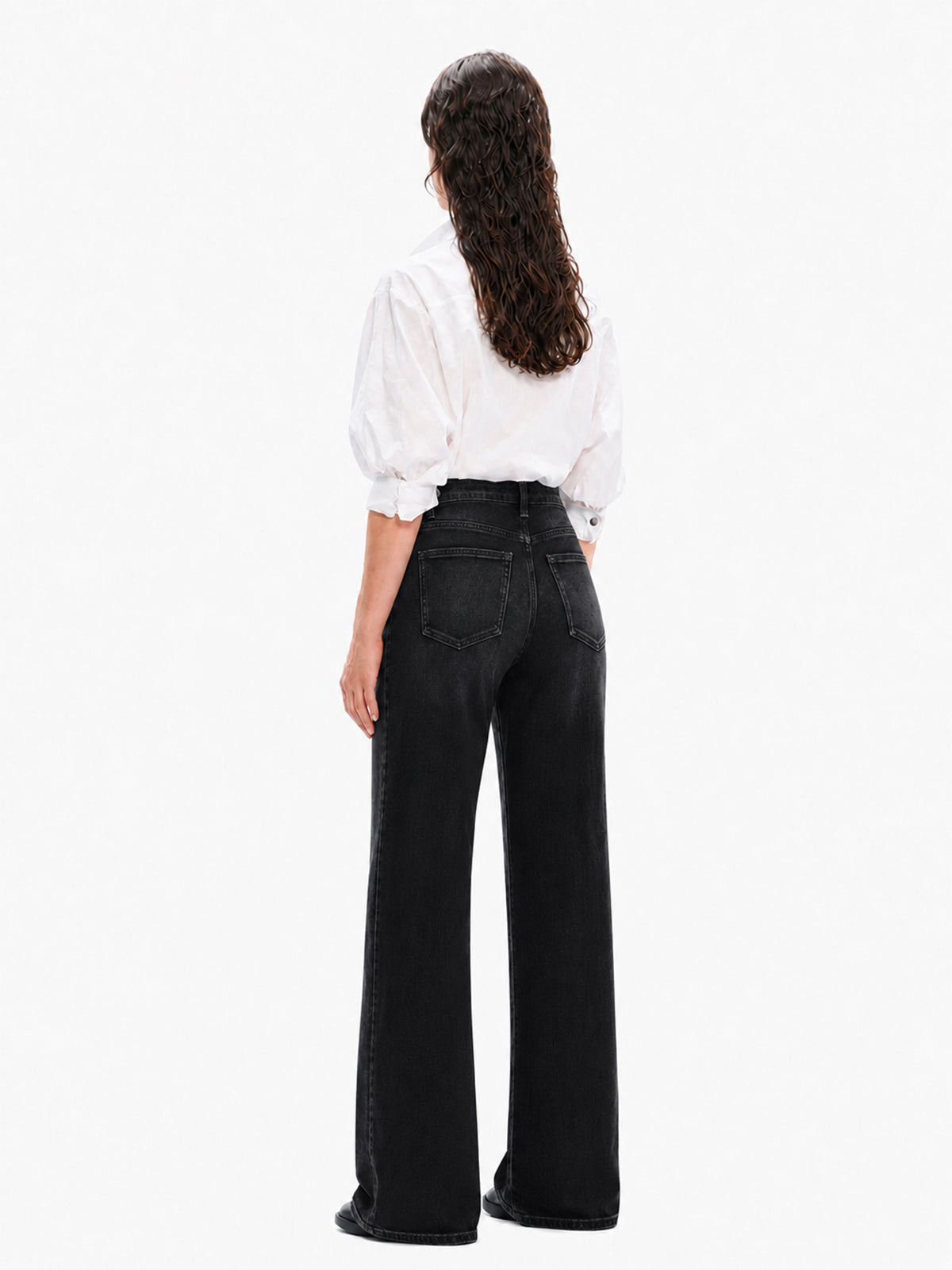 ONESO Versatile High Rise Wide Leg Jeans