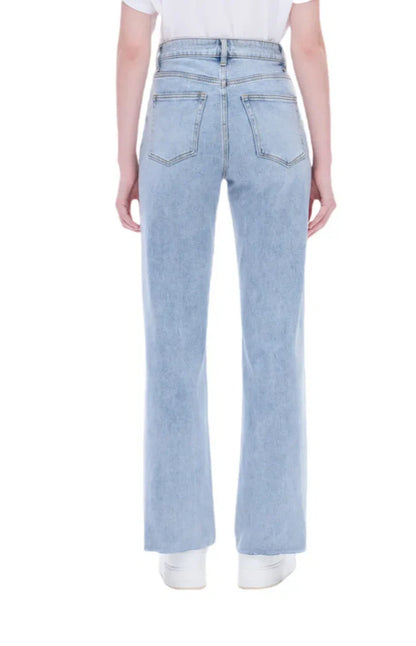 High Rise Stretch Wide Leg Jeans