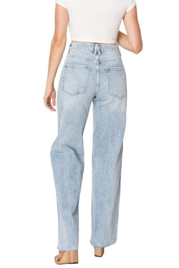 Wide Leg Jeans Stretchy Baggy Jeans