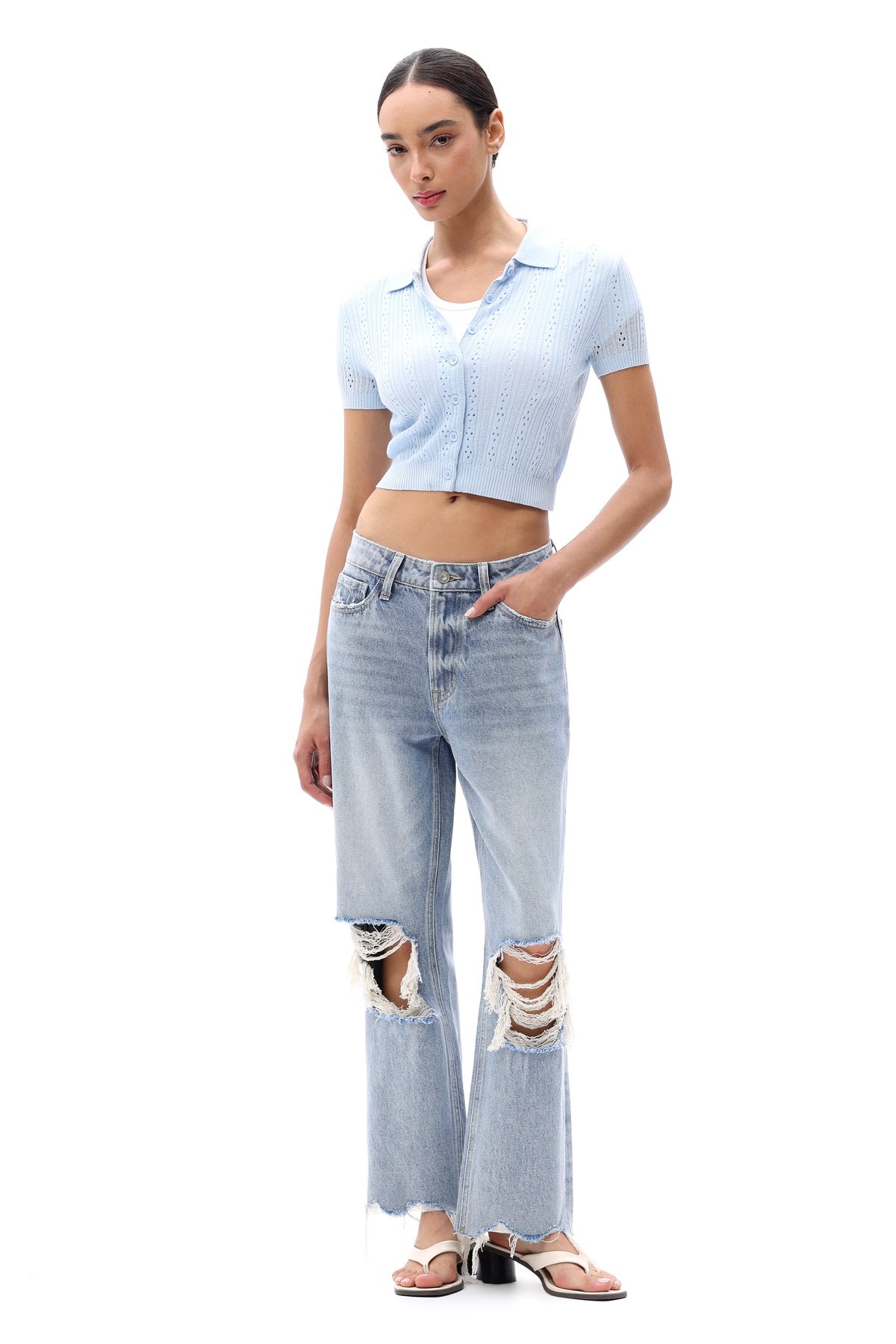 ONESO 90s High Rise Straight Jeans