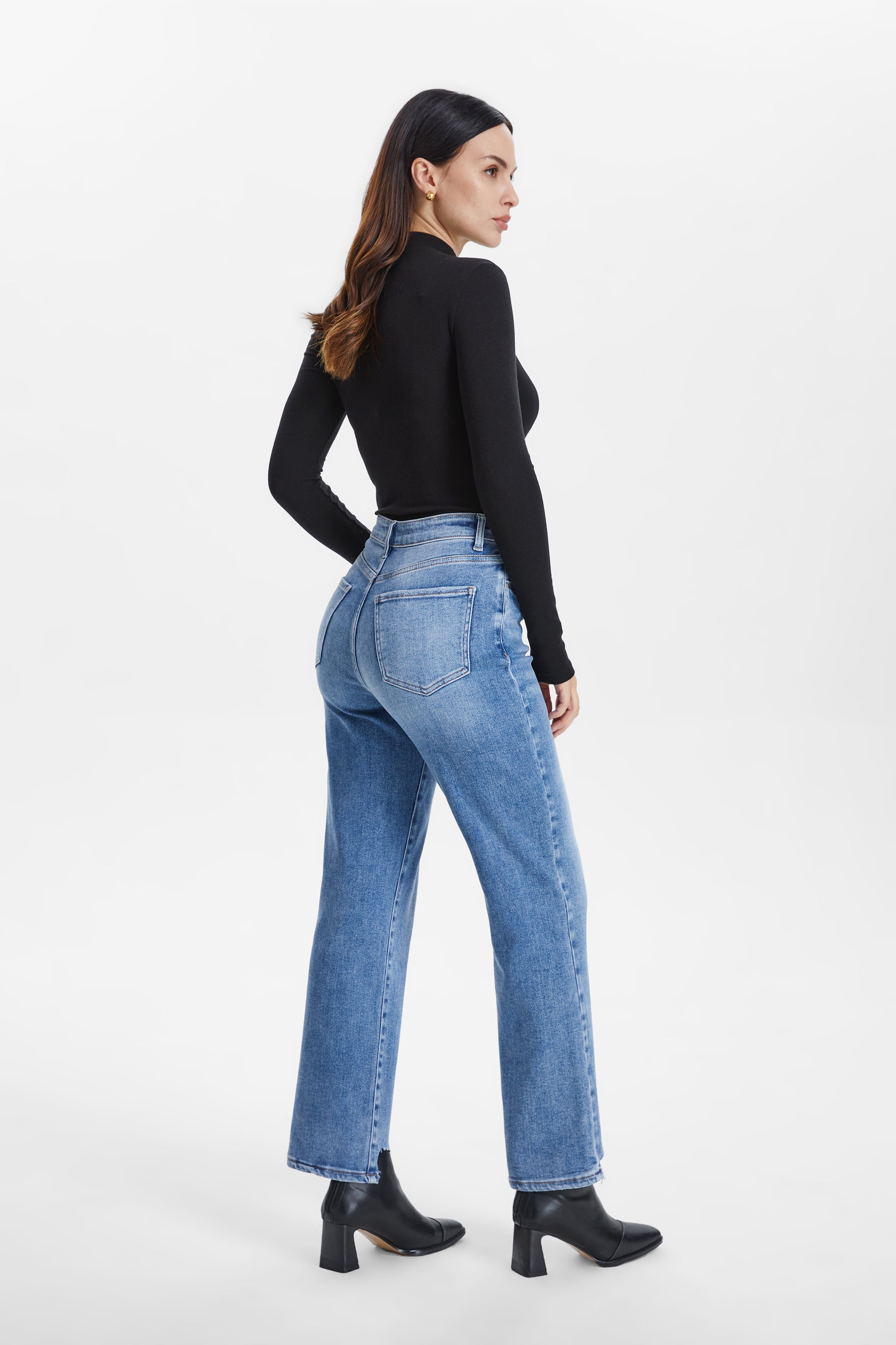 ONESO Women&#39;s Kristy High Rise Straight Leg Jeans