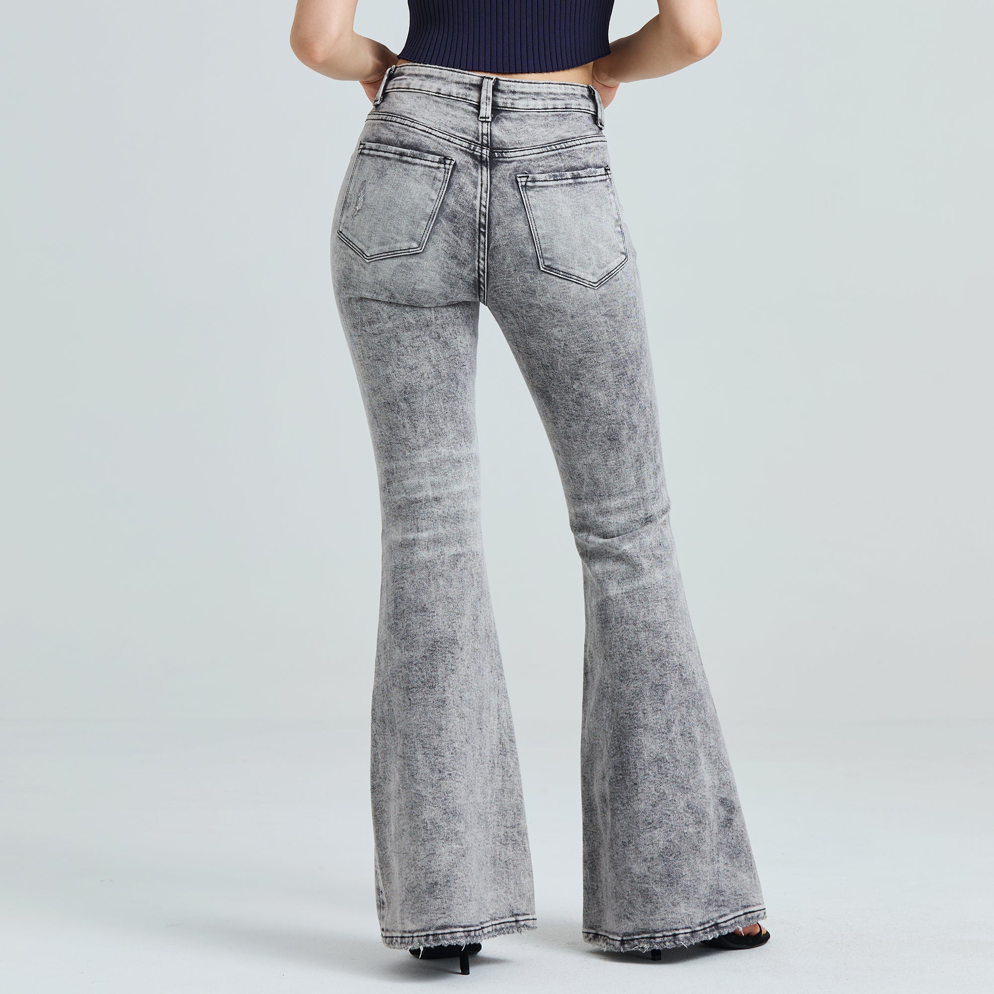ONESO High Rise Flare Jeans