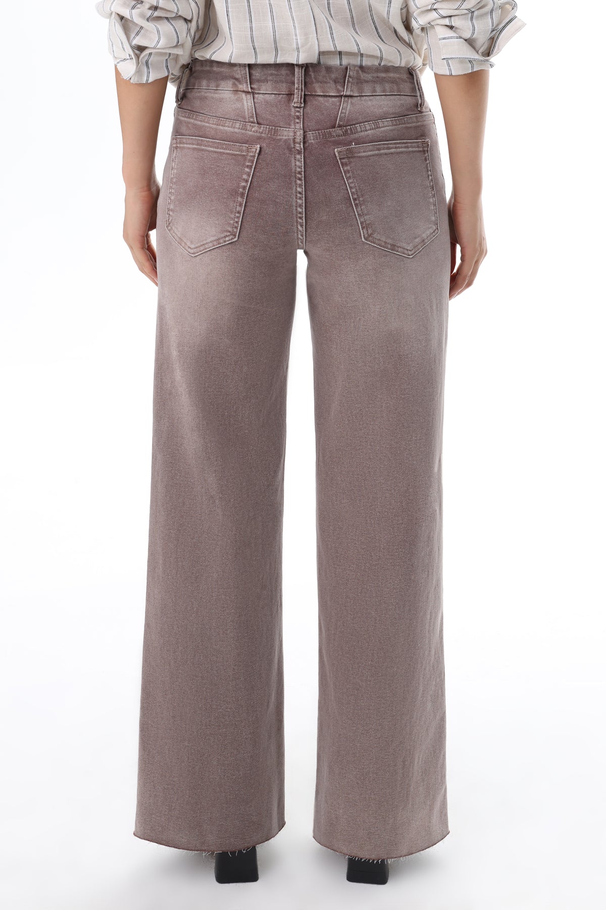 ONESO Earthy Mid Rise Wide Leg Jeans