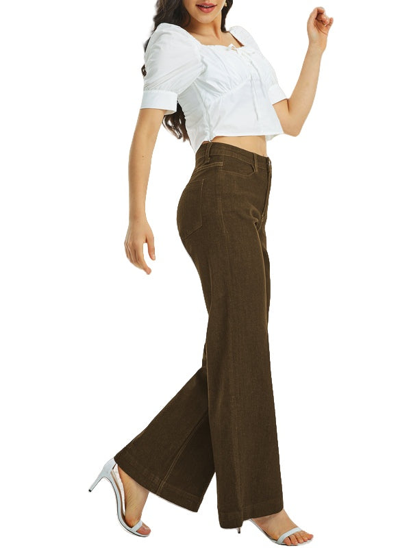 ONESO Flare Jeans for Women High Waist Wide Leg Womens Jeans Stretchy