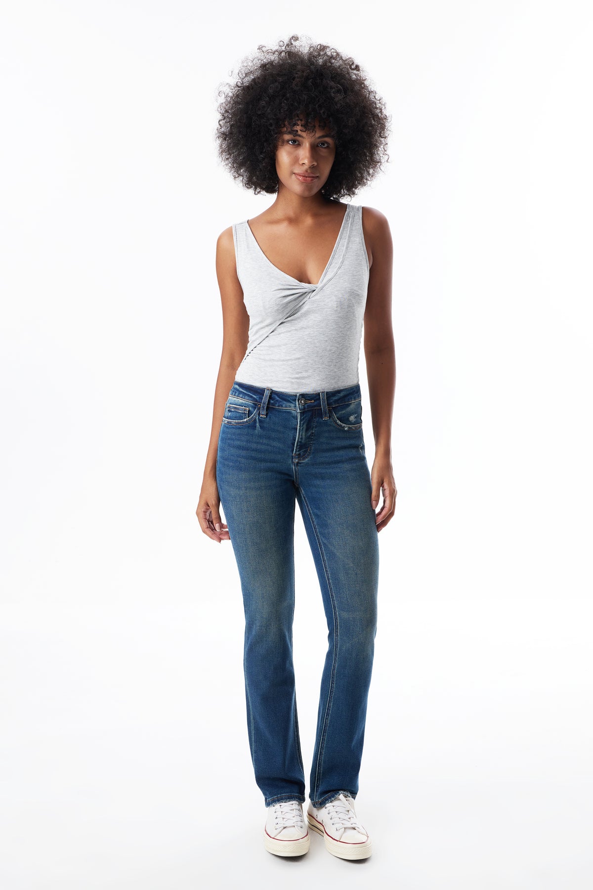 ONESO Mid Rise Classic Straight Jeans