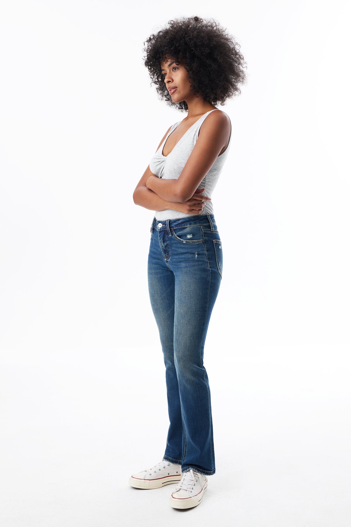 ONESO Mid Rise Classic Straight Jeans