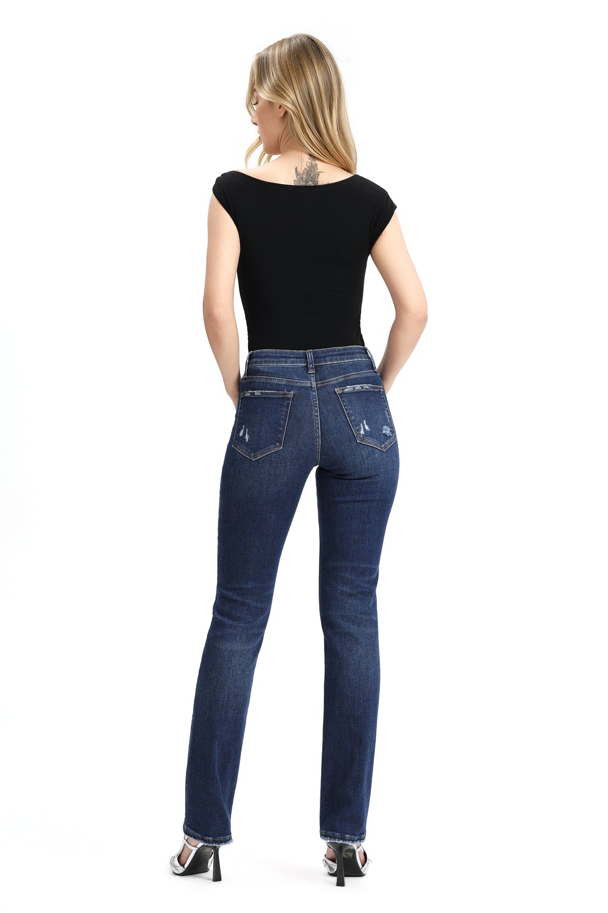 ONESO Classic Mid Rise Slim Straight Jeans