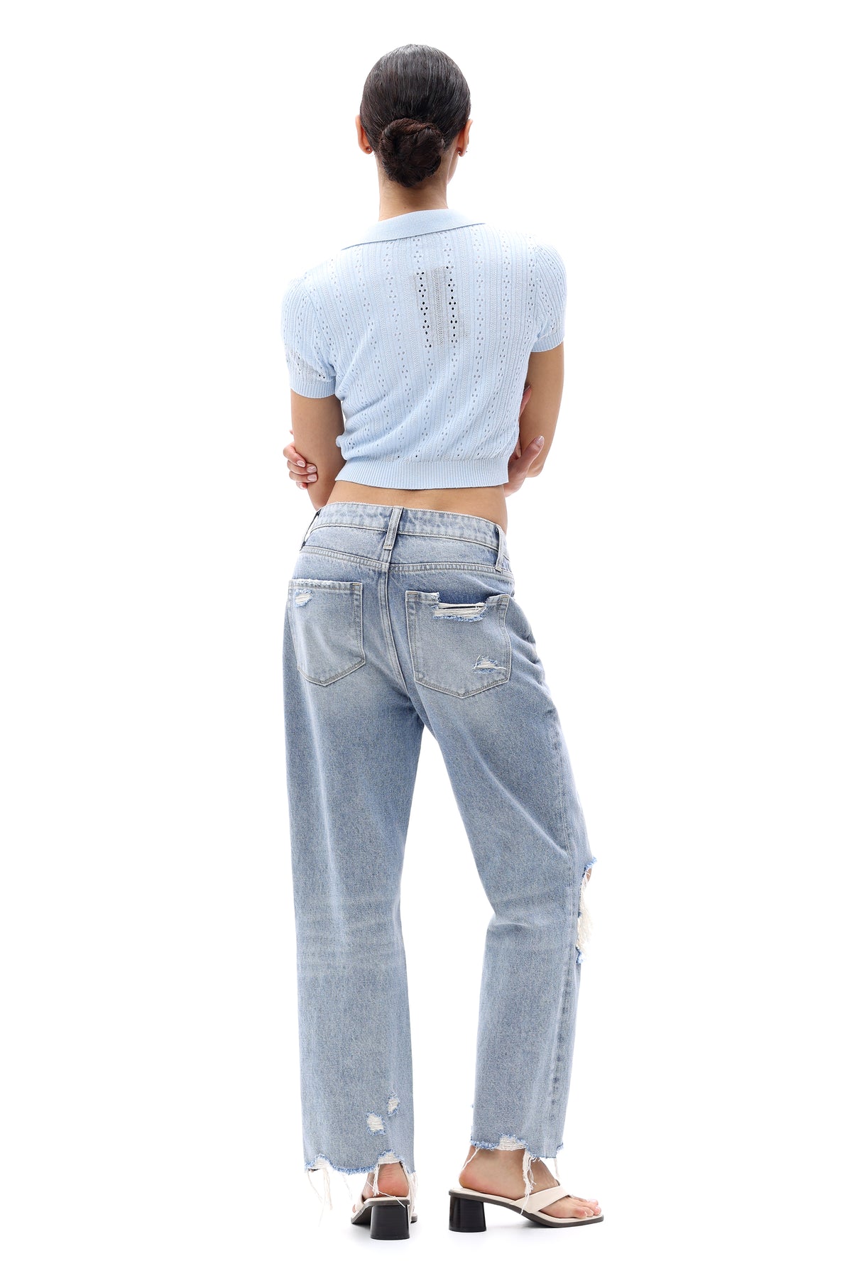 ONESO 90s High Rise Straight Jeans