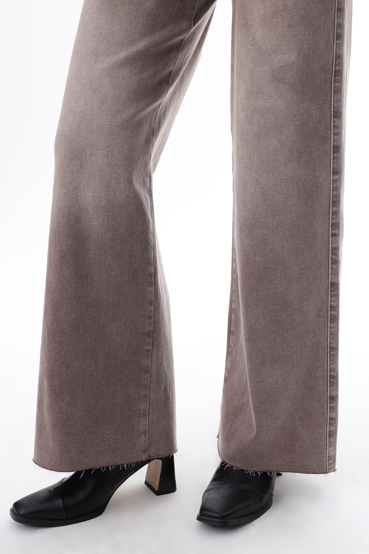 ONESO Earthy Mid Rise Wide Leg Jeans