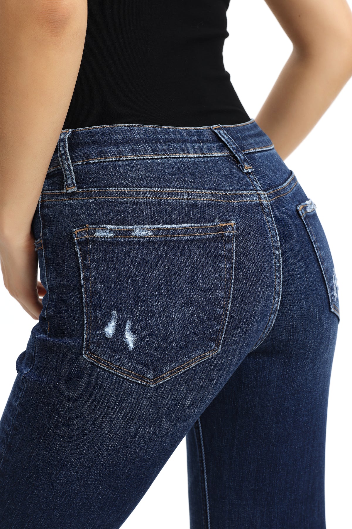 ONESO Classic Mid Rise Slim Straight Jeans