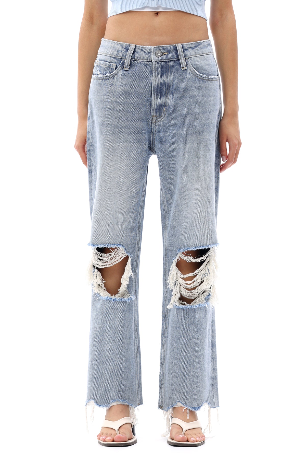 ONESO 90s High Rise Straight Jeans