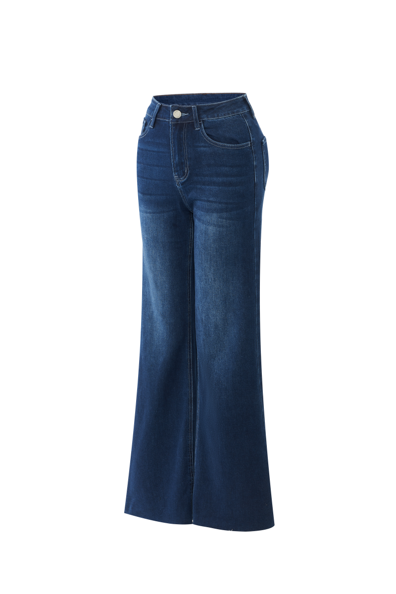 High Waist Wide Leg Jeans for Women Stretchy Tummy Control Loose Denim Pants Trendy Plus Size Mom Baggy Jeans