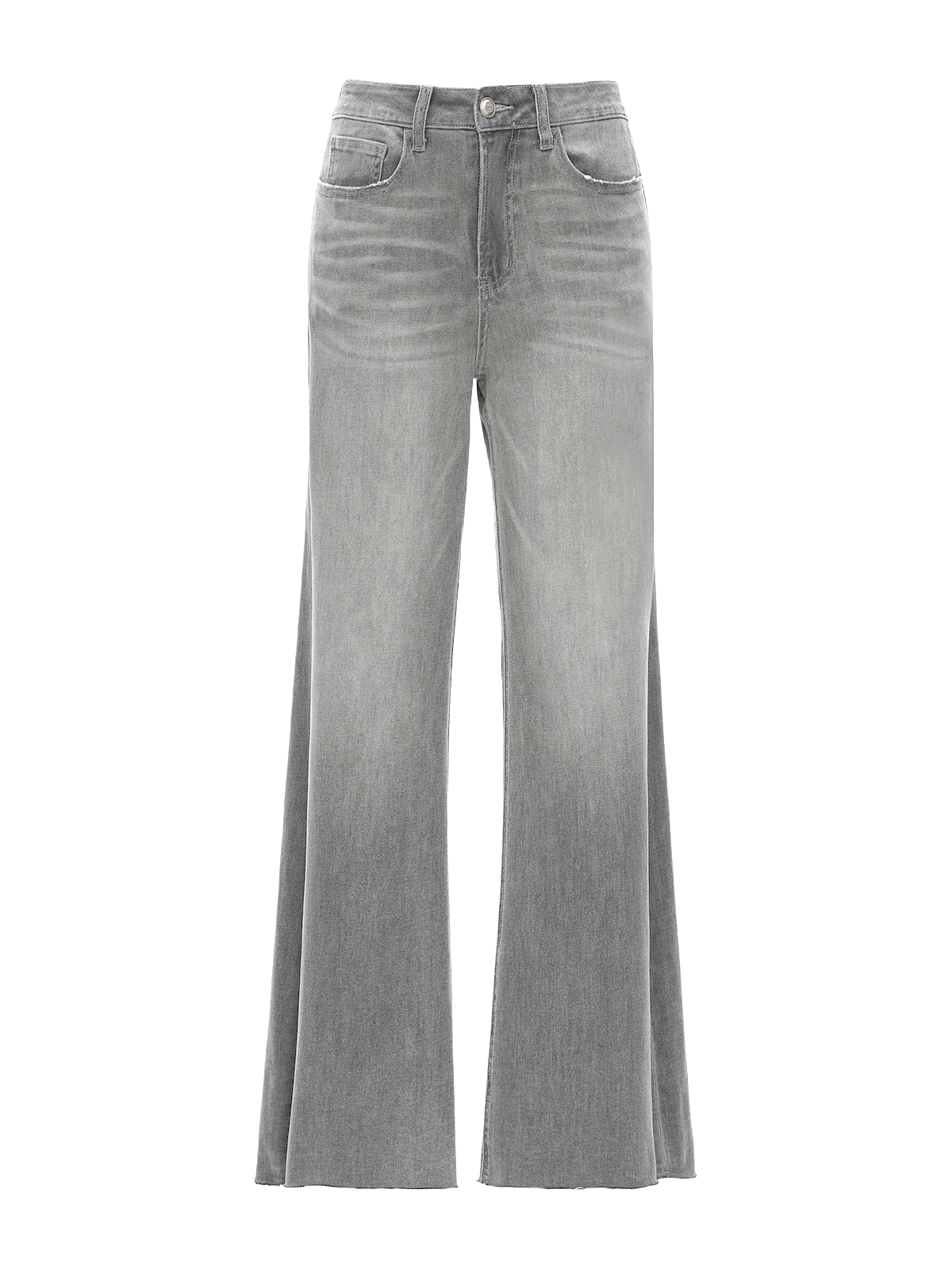 ONESO High Waist Stretchy Wide Leg BBL Jeans for Women Basic Straight Denim Pants