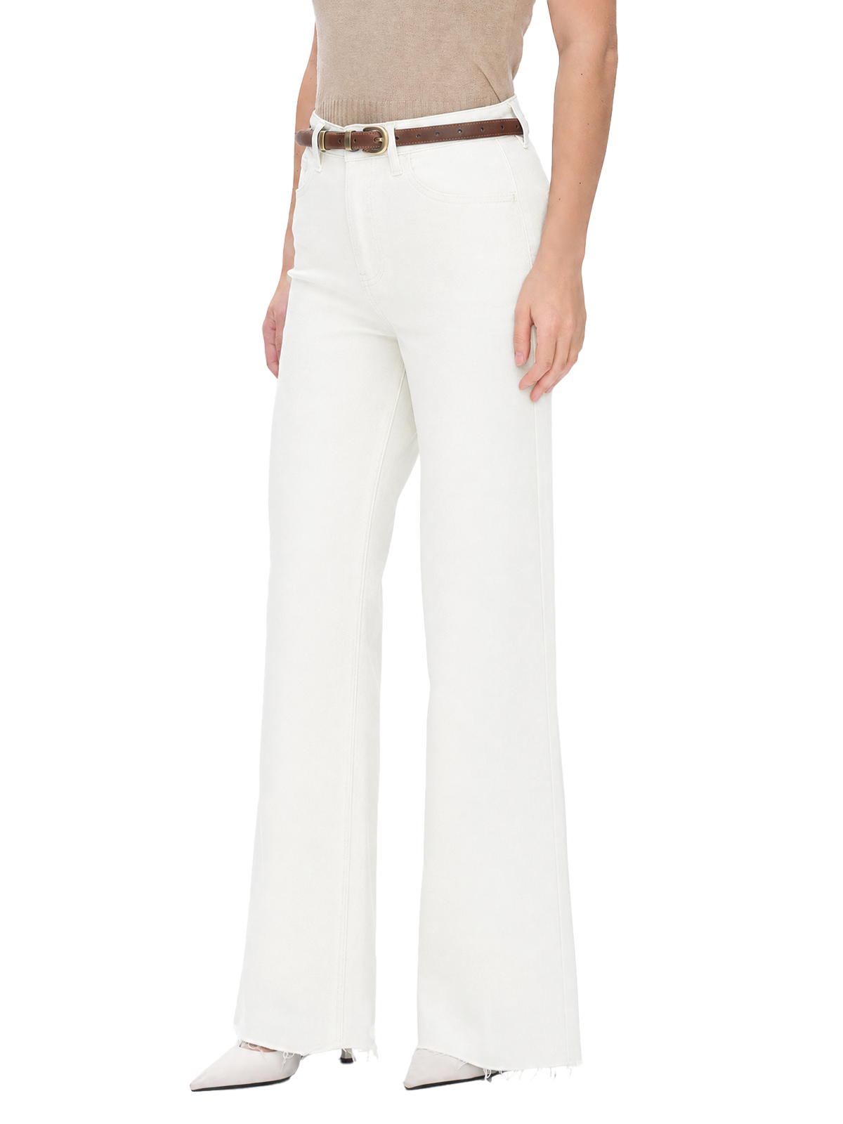 High Waist Flare Jeans for Women – Stretch Denim Bell Bottoms with Tummy Control
