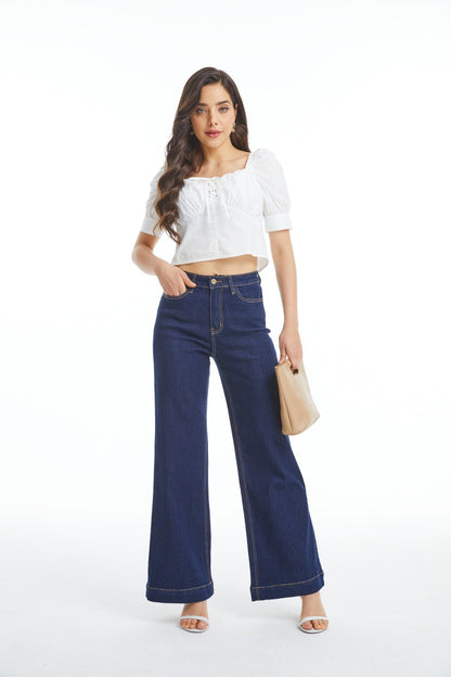 Flare Jeans for Women High Waist Wide Leg Womens Jeans Stretchy