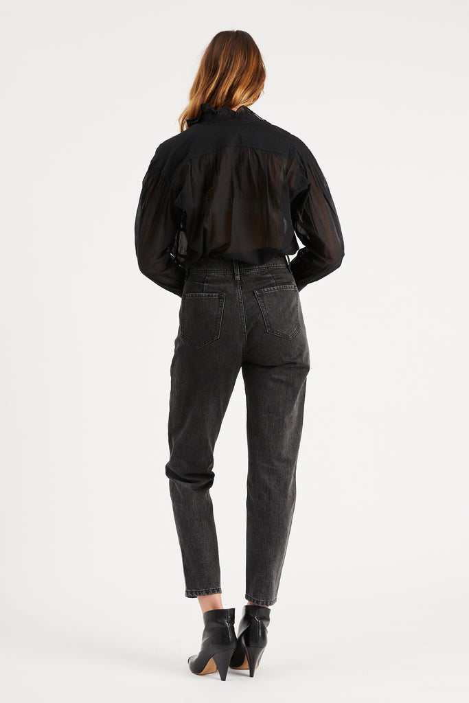 ONESO Women&#39;s Mid Waist Pleat Pocket Pants