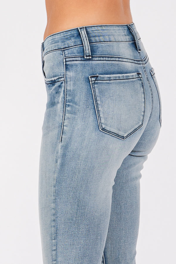 Women's Low Waist Shaping Skinny Plus Stretch Fabric Vintage Street Wear Skinny Stretch Butt Lifting Jeans