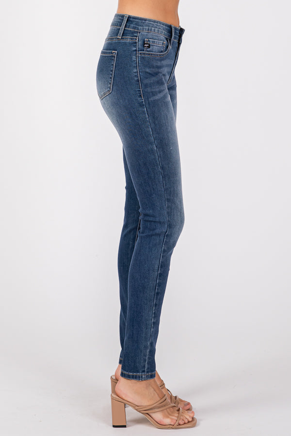 Women's Low Waist Shaping Skinny Plus Stretch Fabric Vintage Street Wear Skinny Stretch Butt Lifting Jeans