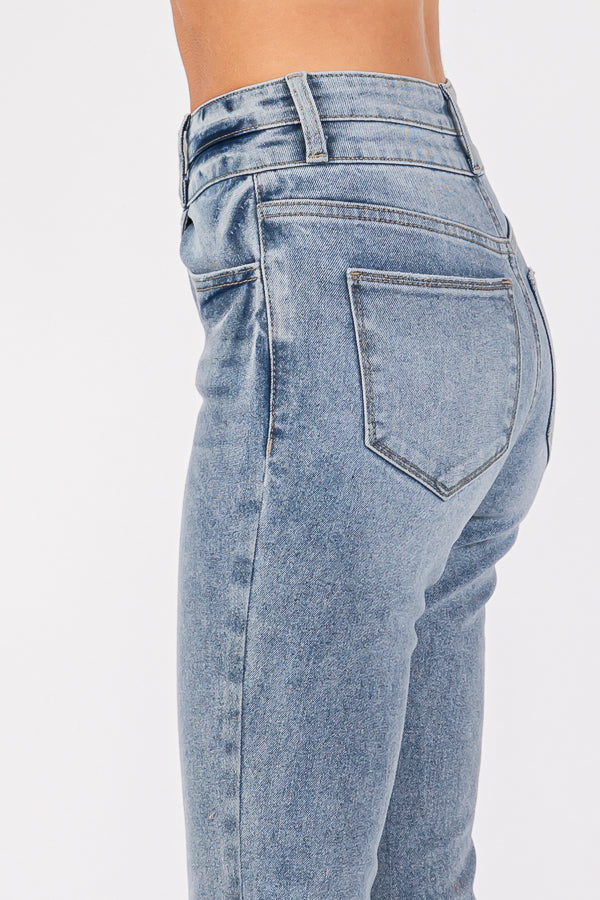 Women&#39;s Flare Jeans Mid Waisted Wide Leg Jeans