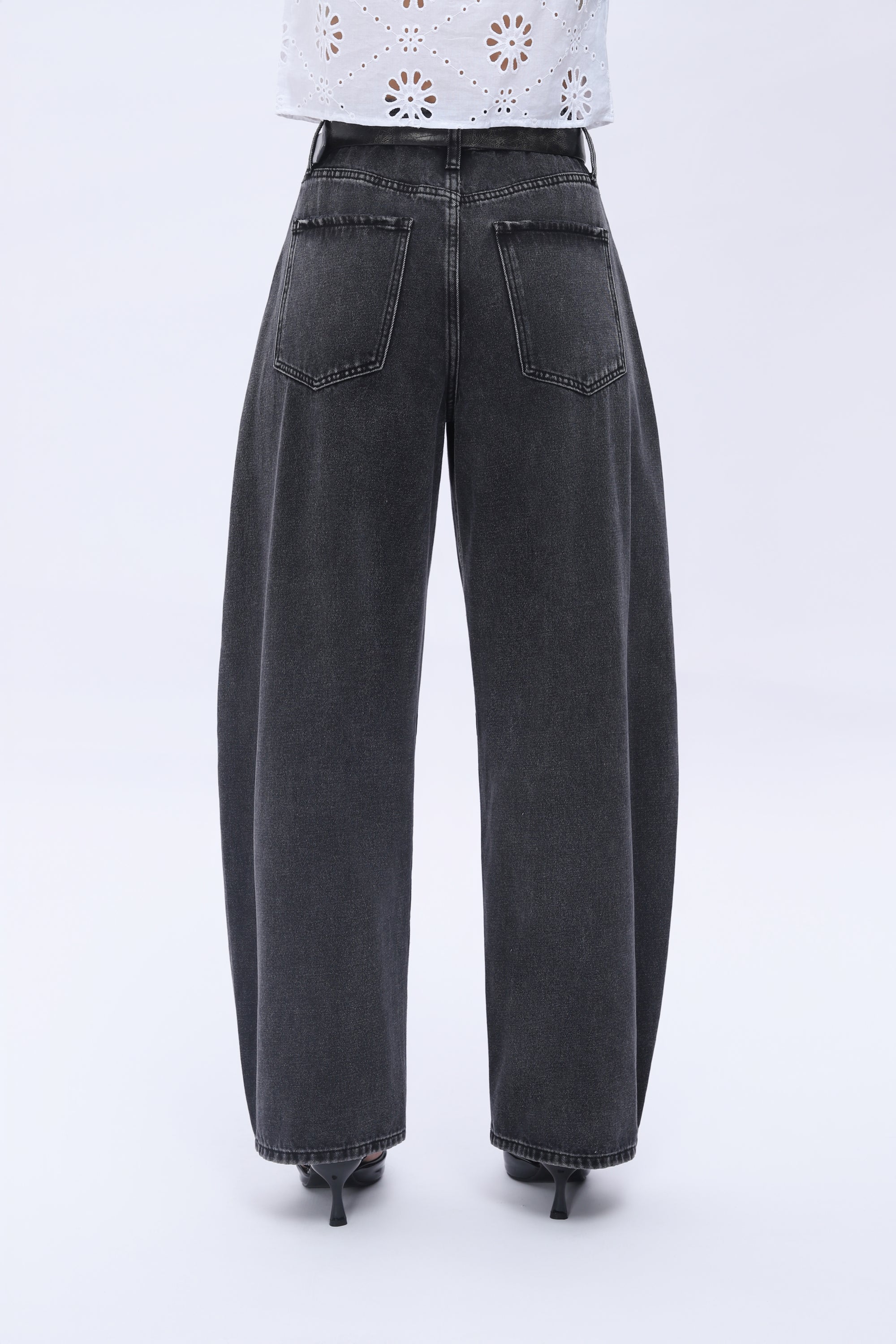 ONESO High Waist Vintage Loose Wide Leg Jeans