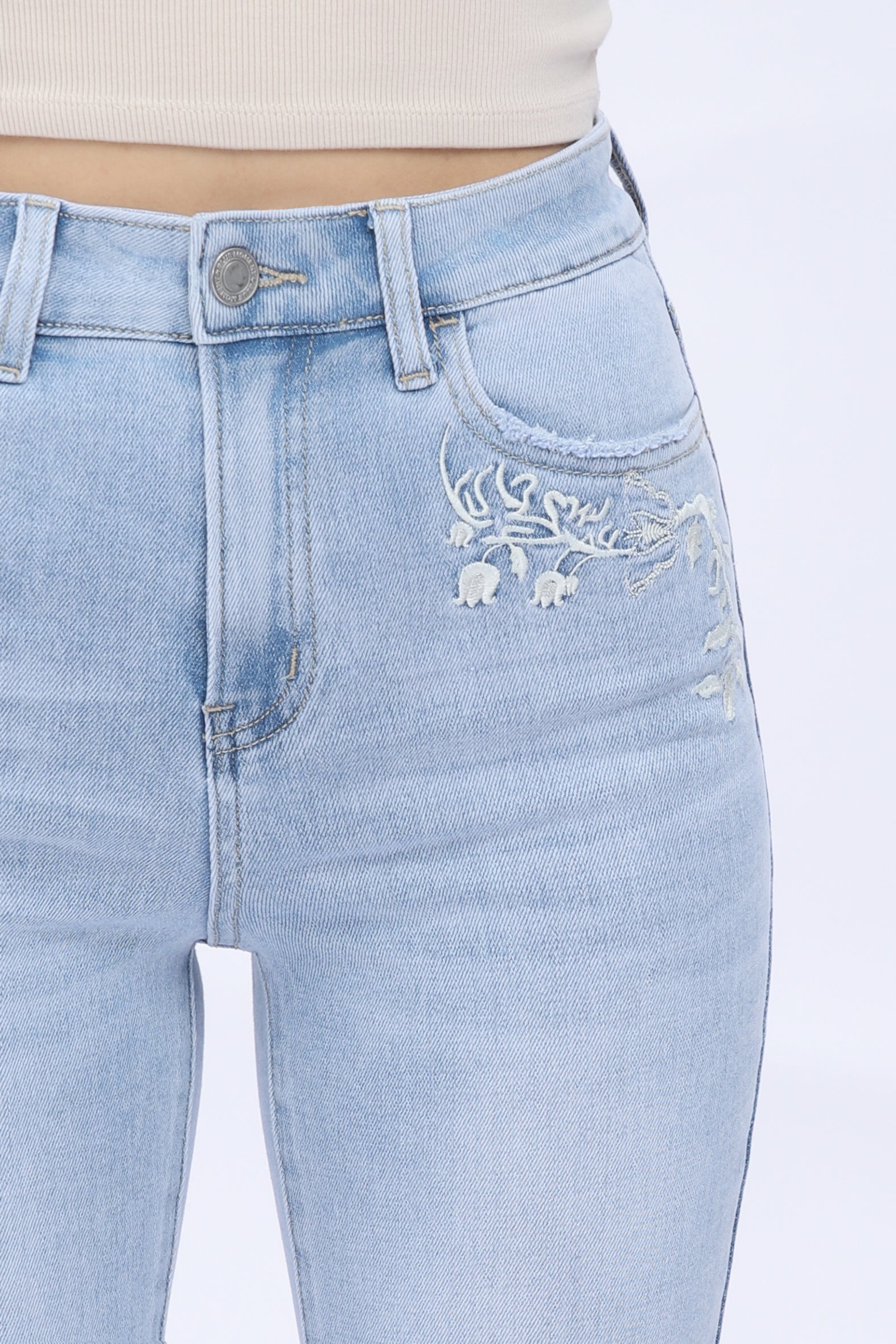 ONESO Women&#39;s Straight Leg Jeans High Stretchy Mid Rise Trendy Straight Leg Jeans Classic Fit Denim Jeans for Women