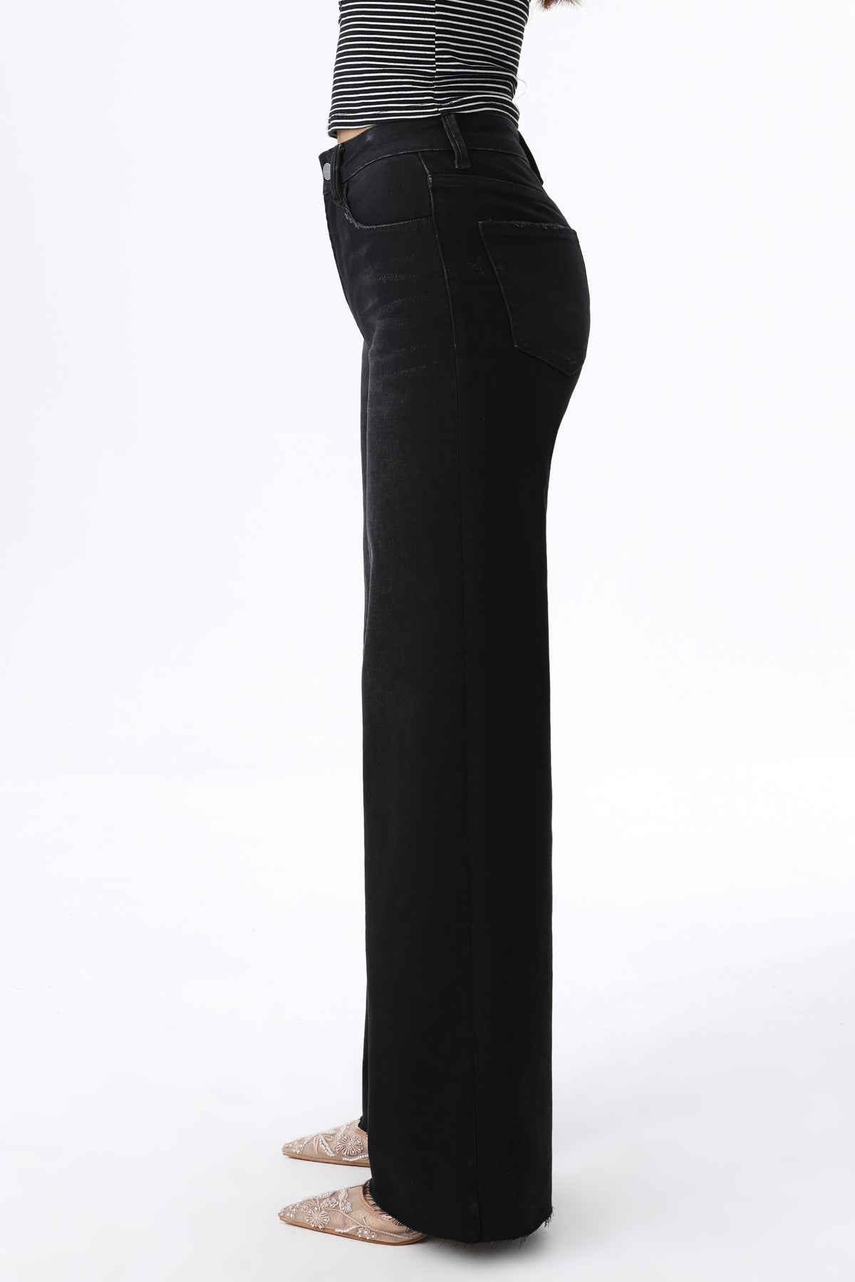 ONESO Versatile High Rise Wide Leg Jeans