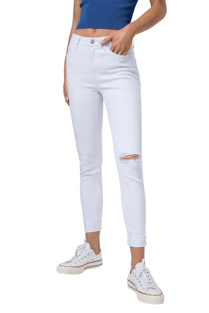 Women High Waist Skinny Jeans