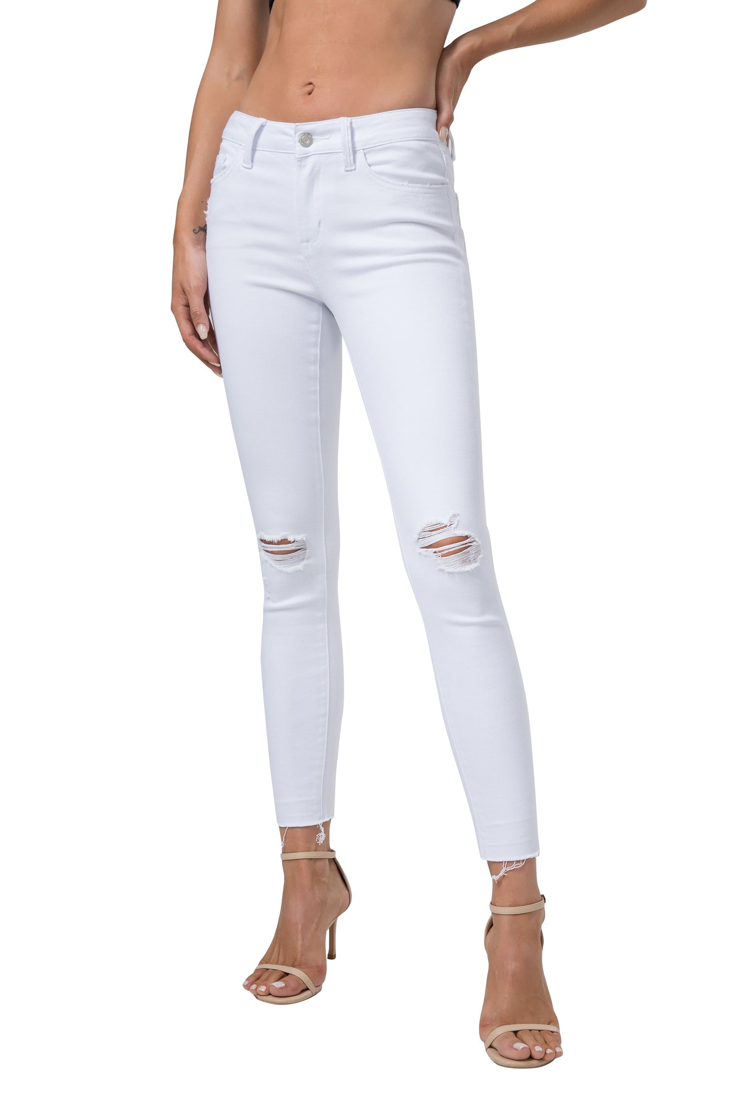 Tight Skinny Leg Raglan Pants