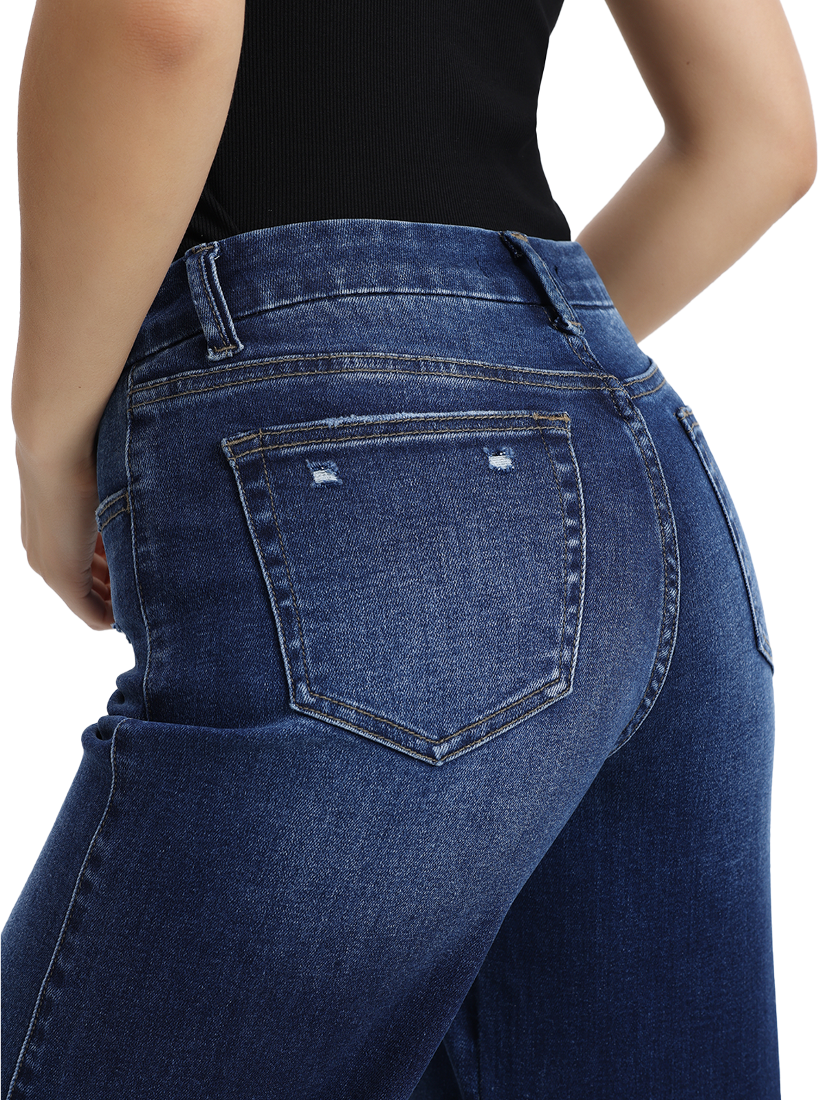 ONESO Mid Rise Wide Leg Jeans
