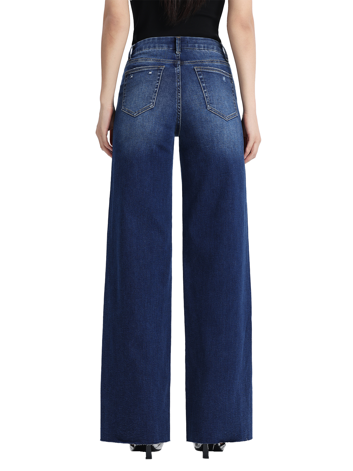 ONESO Mid Rise Wide Leg Jeans