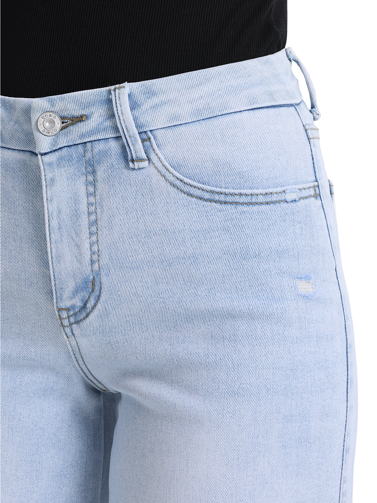 ONESO Classic Mid Rise Wide Leg Jeans