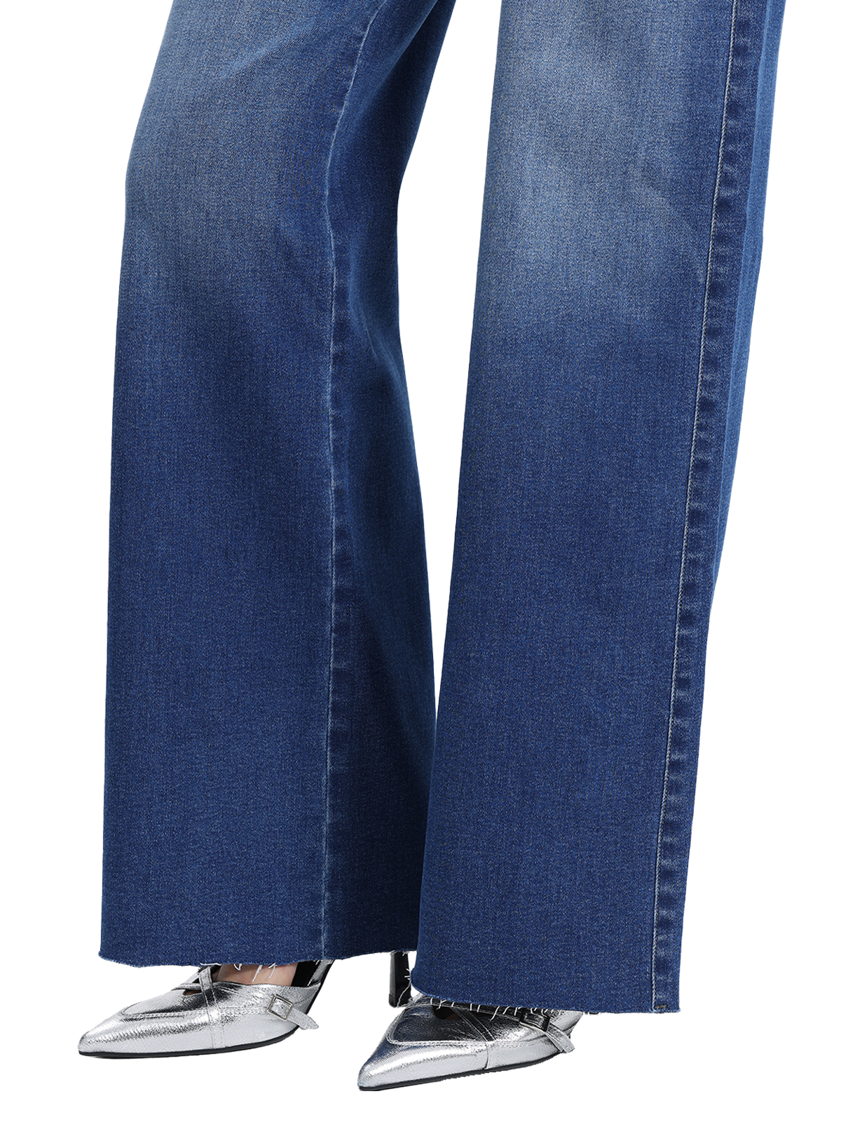 ONESO Women Mid Rise Vintage Wide Leg Jeans